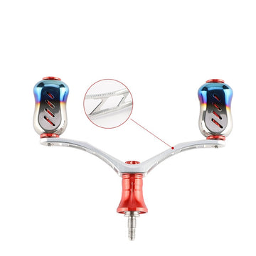 Layfishing Aluminum Alloy Double Rocker Arm With Reel Stand Set